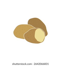 Potato icon illustration, potato chips logo Design for your Business