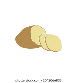 Potato icon illustration, potato chips logo Design for your Business