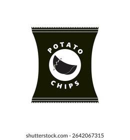 Potato icon illustration, potato chips logo Design for your Business