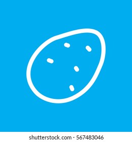 potato icon illustration isolated vector sign symbol