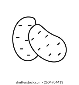 Potato icon isolated. simple vector icon on white background