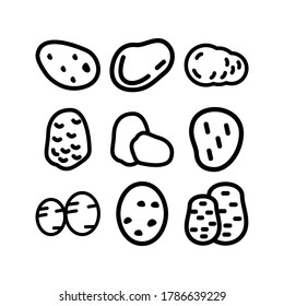 potato icon or logo isolated sign symbol vector illustration - Collection of high quality black style vector icons
