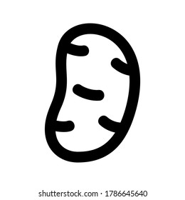 potato icon or logo isolated sign symbol vector illustration - high quality black style vector icons
