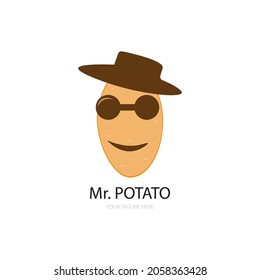 Potato icon logo vector design