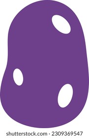 Kartoffelsymbol auf weißem Hintergrund