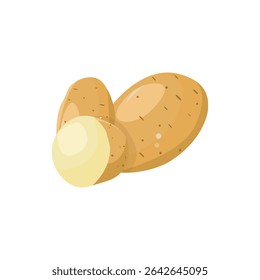 potato icon on white background, vector illustration