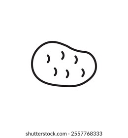 Potato icon Outline vector for web ui
