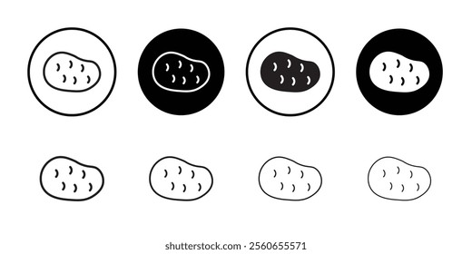 Potato icon Outline vector for web ui