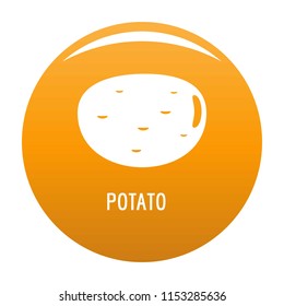 Potato icon. Simple illustration of potato vector icon for any design orange