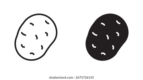 Potato icon. Simple potato vector illustration.