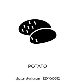 Potato icon. Potato symbol design from Fruit and vegetables collection. Simple element vector illustration on white background.