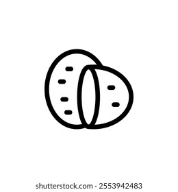 potato icon vector design concept