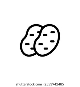 potato icon vector design concept