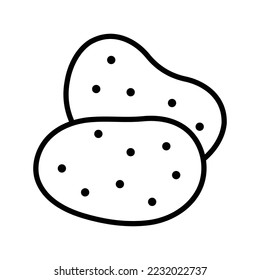potato icon vector design template in white background