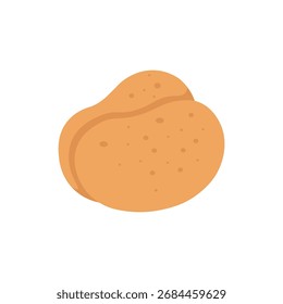 Icono de la patata Ilustración vectorial. Símbolo vegetal plano aislado en blanco