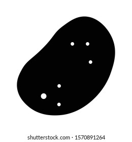 Kartoffelsymbol Vektorgrafik Logo Vorlage für viele Zwecke. Einzeln auf weißem Hintergrund