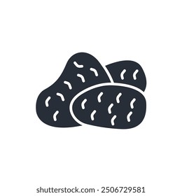 Potato icon. vector.Editable stroke.linear style sign for use web design,logo.Symbol illustration.