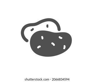 Potato icon. Vegetable food sign. Diet nutrition symbol. Classic flat style. Quality design element. Simple potato icon. Vector