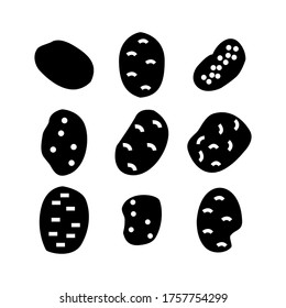 potato icons or logos isolated sign symbol vector illustration - Collection of high quality black style vector icons

