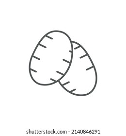 Potato icons  symbol vector elements for infographic web
