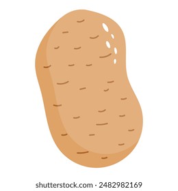 Kartoffel. Zutat für ein Gericht. Vektorillustration.