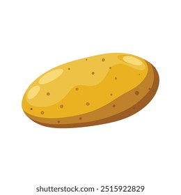 Potato isolated flat vector illustration on white background.