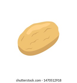 Potato isometric icon. Vector illustration.