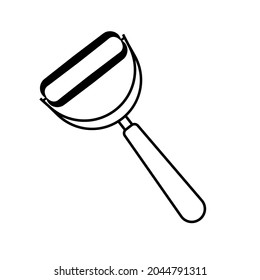 Potato Knife icon in line style on white