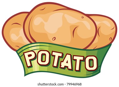 potato label design