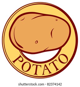 potato label design