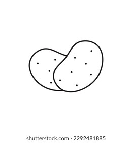 Potato line icon, vegetables logo vector