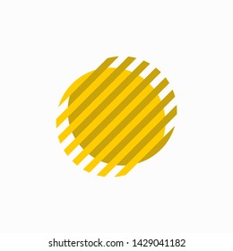 potato logo with abstract lines