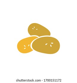 Diseño de icono vectorial de plantilla de logotipo de papa