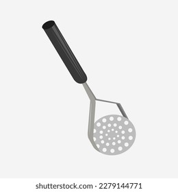 Potato masher flat vector illustration. Cute potato masher equipment cartoon vector illustration for graphic design and decorative element