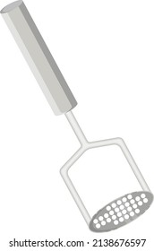 Potato masher, illustration, vector on a white background.