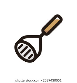 Potato masher outline icon for graphic design, apps and websites