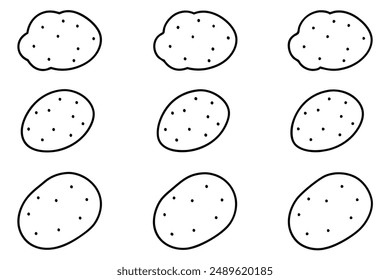 Potato Patch line art illustration Farm Fresh Potatoes, Illustrated with Love