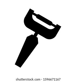 potato peeler icon isolated sign symbol vector illustration - high quality black style vector icons
