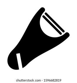 potato peeler icon isolated sign symbol vector illustration - high quality black style vector icons
