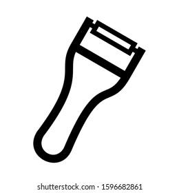 potato peeler icon isolated sign symbol vector illustration - high quality black style vector icons
