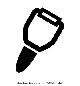 potato peeler icon isolated sign symbol vector illustration - high quality black style vector icons

