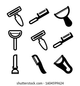 potato peeler icon isolated sign symbol vector illustration - Collection of high quality black style vector icons
