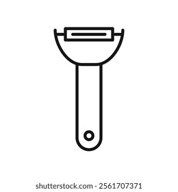 Potato peeler icon Simple thin line flat symbol