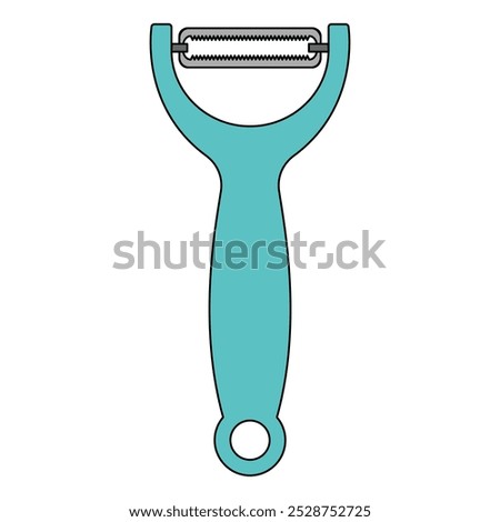 Potato peeler vector icon. filled flat sign for mobile concept and web design. Vegetable peeler glyph icon. Symbol, logo illustration. Vector graphics