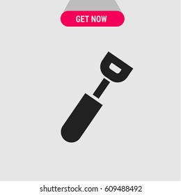 Potato Peeler Vector Icon, The symbol of tableware. Simple, modern flat vector illustration for mobile app, website or desktop app  
