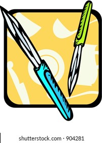 Potato peeler.Vector illustration