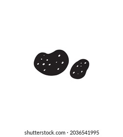 Potato pixel perfect linear icon. Fresh vegetable to prepare snack. Foodstuff from grocery store. Thin line customizable illustration. Contour symbol. Vector isolated outline drawing.
