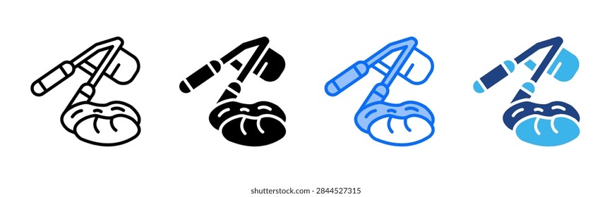 Potato Ricer icon set multiple style collection