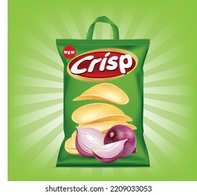 Potato sachet with onion flavor