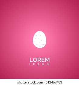 potato sign. icon design